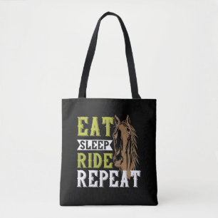 Horse - Eat Sleep Ride Repeat Tote Bag