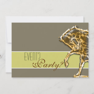 Horse elegant party invitation