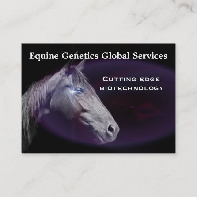 Horse Elegant Professional  3.5" x 2.5" Business Card (Front)