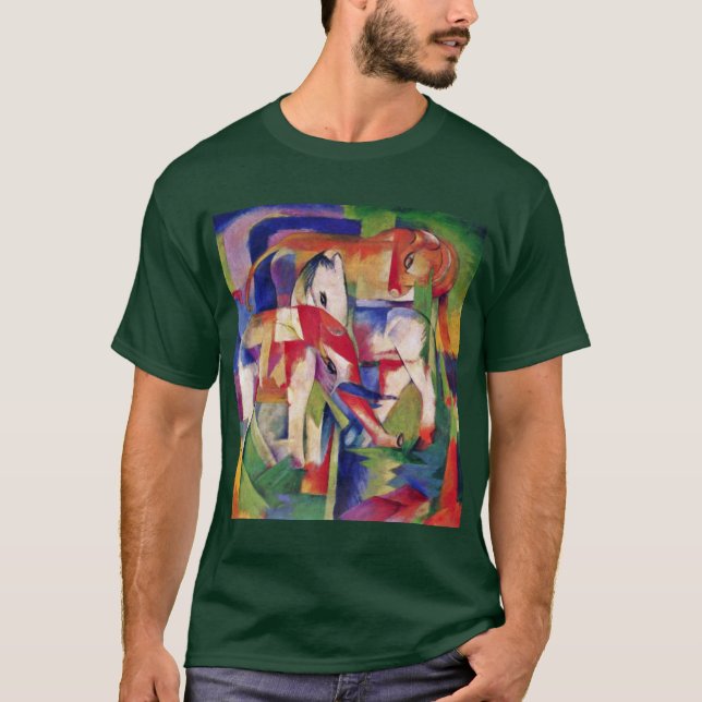 Horse Elephant Cow Winter By Marc Franz T-Shirt (Front)