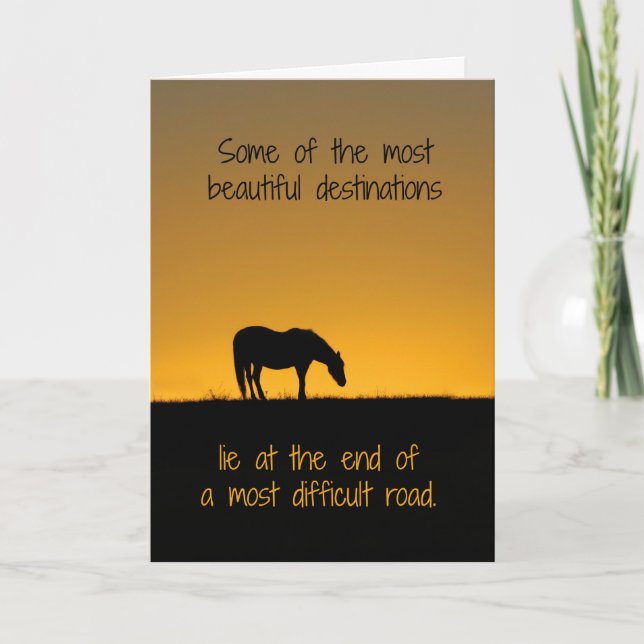 Horse Encouragement Trust Yourself Card (Front)