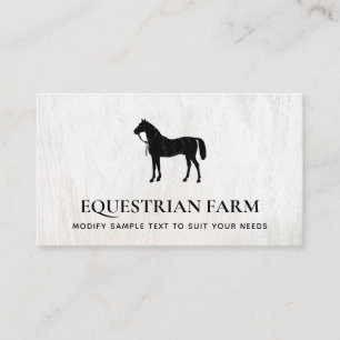  Horse Equestrian Business Card