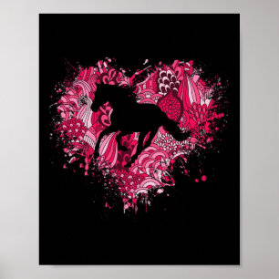 Horse Equestrian Rider Love Horseback Riding Girls Poster