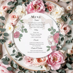 Horse Equestrian Wedding Menu