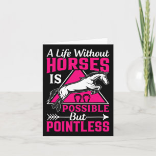 - Horse Equestrians Card