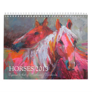 Horse Equine art Wall Calendar Svetlana Novikova