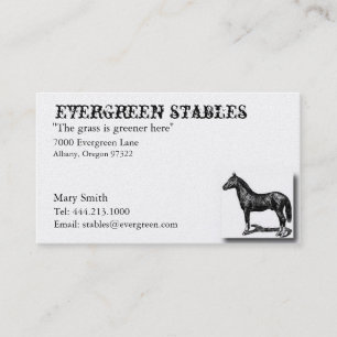 Horse Equine Business Card