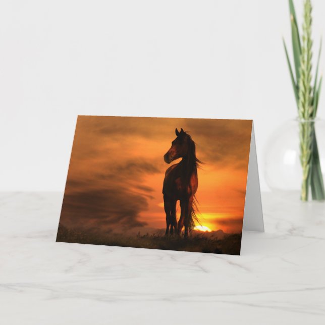 Horse Equine Sympathy Card (Front)
