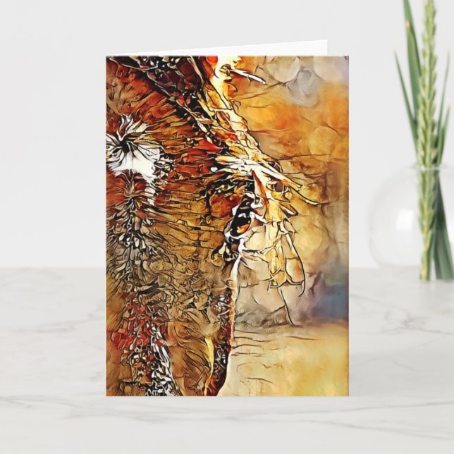 Horse Face Abstract 1 Art Card (Front)