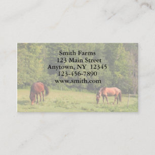 Horse Farm Business Card