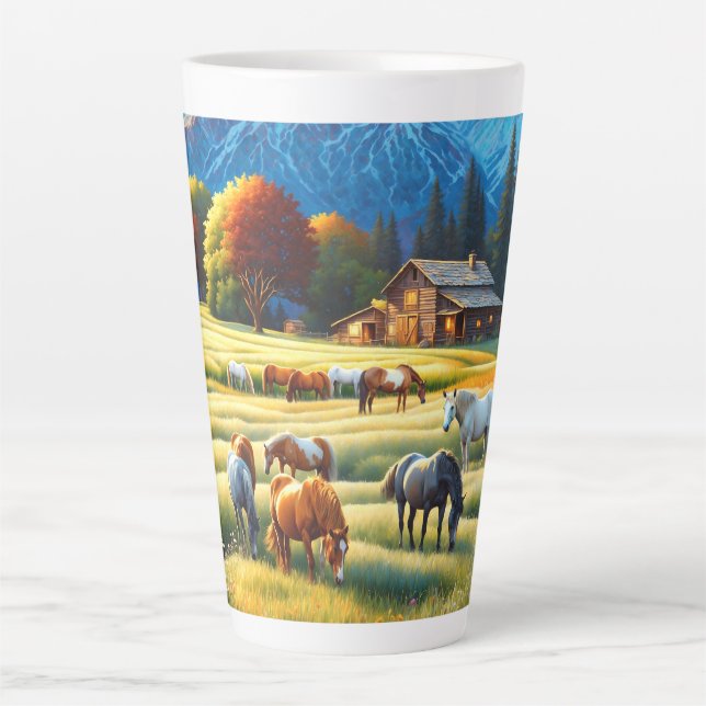 Horse Farm Latte Mug (Front)