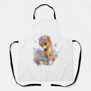 Horse Farm Rainbow Summer Apron