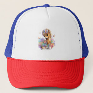 Horse Farm Rainbow Summer Trucker Hat