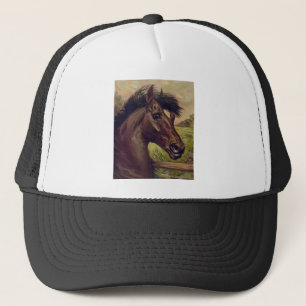 horse farm ranch ride sports western equine pet trucker hat