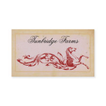 Horse Farm Riding Boarding Business Cards