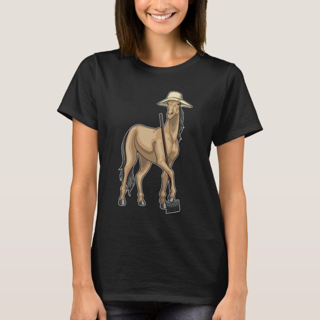 Horse Farmer Rake T-Shirt (Front)