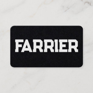 Horse Farrier Business Card