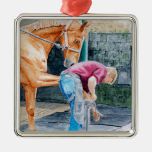 Horse Farrier Metal Tree Decoration