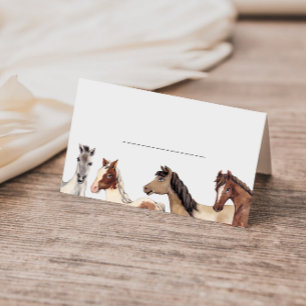 Horse Fill in Place Card