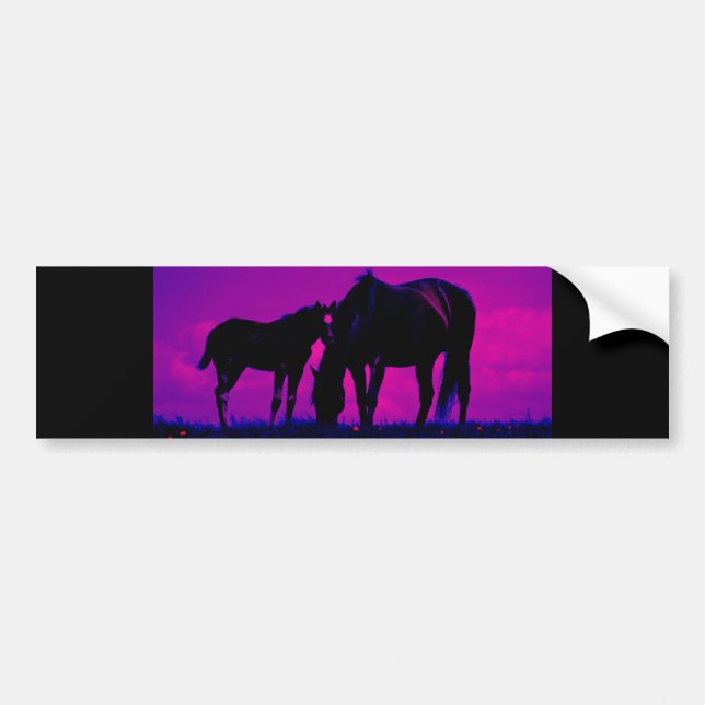 Horse & Filly Bumper Sticker (Front)