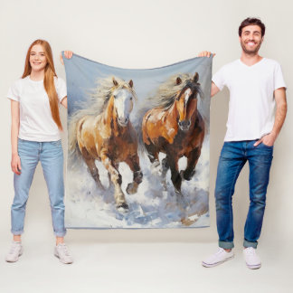 Horse Fleece Blanket
