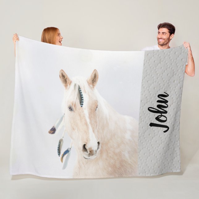 Horse Fleece Blanket (In Situ)