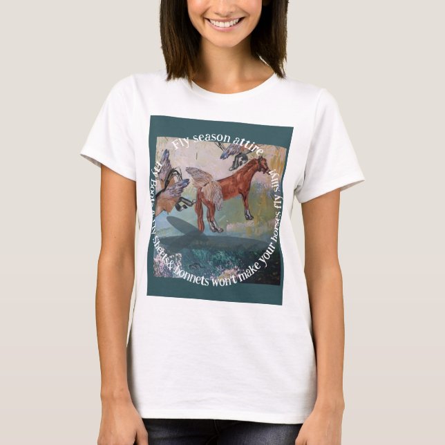 horse fly attire cute horses don't fly  T-Shirt (Front)