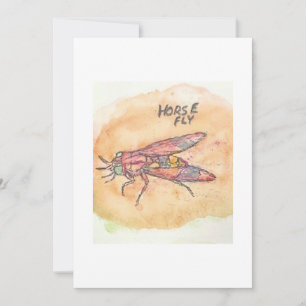 Horse Fly Greeting Card