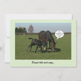 Horse & Foal (not only) Mother's Day Holiday Card