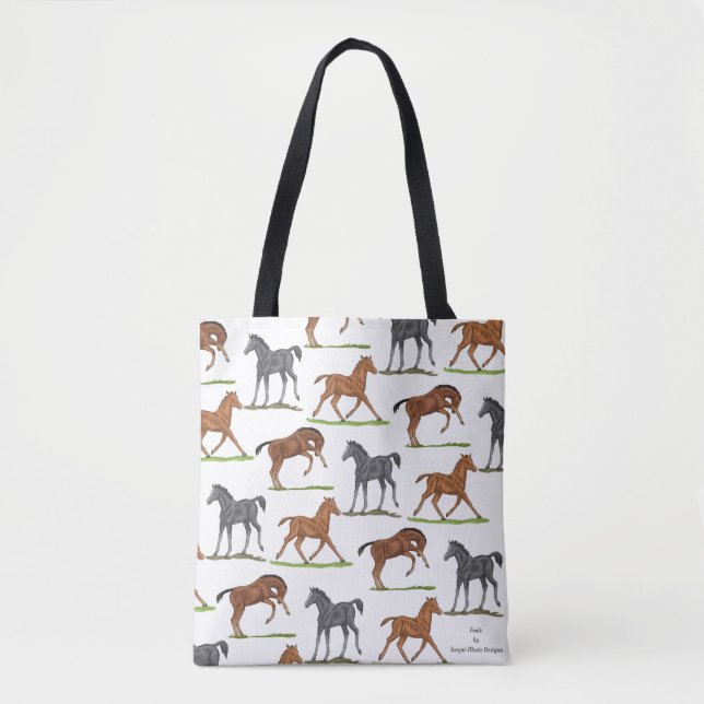 Horse Foals Tote Bag (Front)