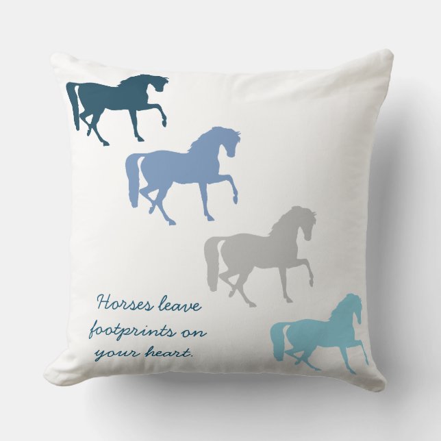 Horse Footprints Cushion (Front)