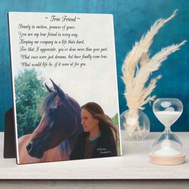 Horse Friend Poem Plaque (Side)