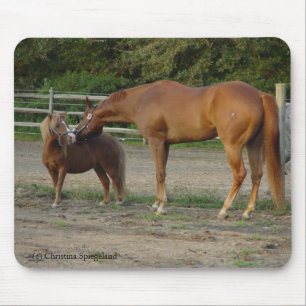 Horse Friends kisses Mousepad