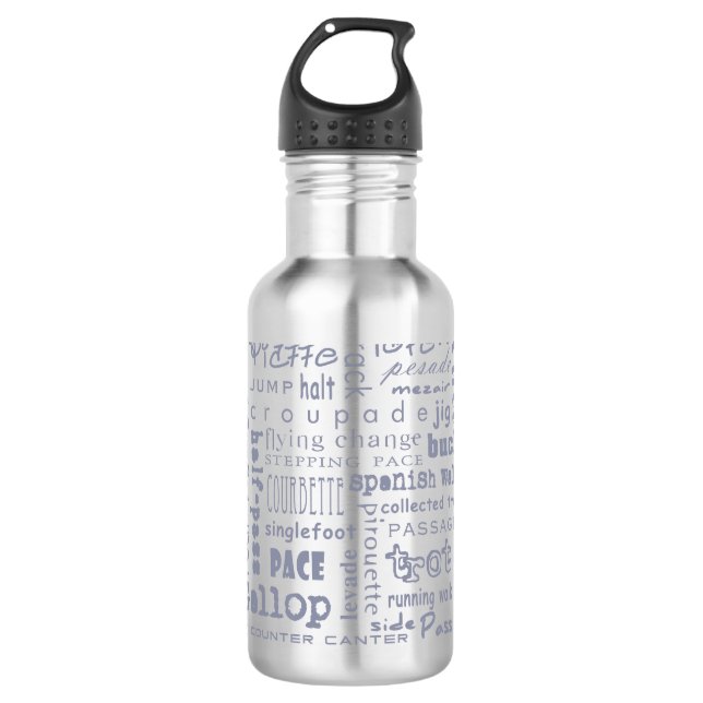 Horse Gaits 710 Ml Water Bottle (Front)