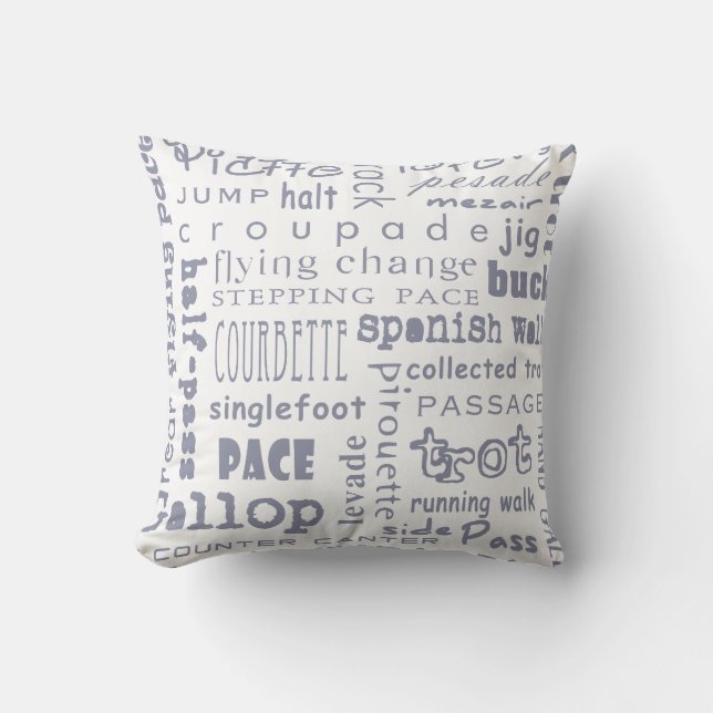 Horse Gaits Cushion (Front)