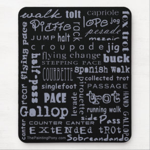 Horse Gaits Mouse Mat