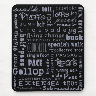 Horse Gaits Mouse Mat