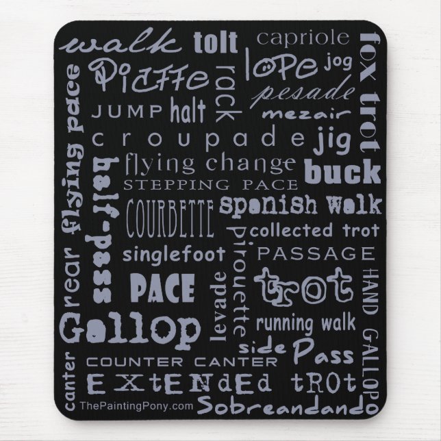 Horse Gaits Mouse Mat (Front)