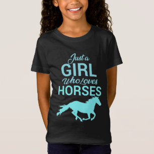 Horse Gallop A Girl Who Loves Horses T-Shirt