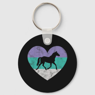 Horse Gift For Women & Girls Retro Vintage Key Ring