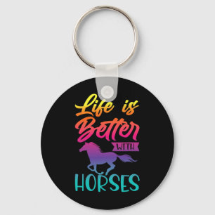 Horse Gifts For Girls. Riding2 Key Ring