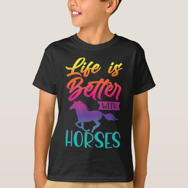 Horse Gifts For Girls. Riding2  T-Shirt (Front)