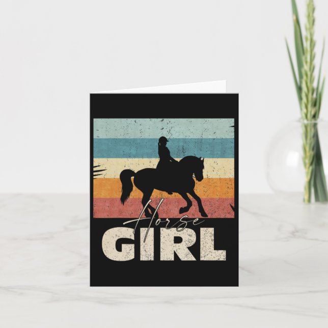 Horse Girl1  Card (Front)