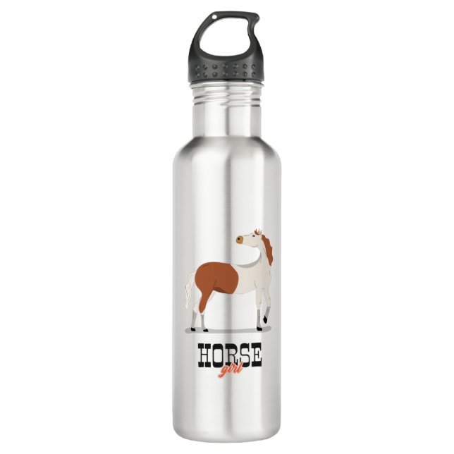 Horse Girl 710 Ml Water Bottle (Front)