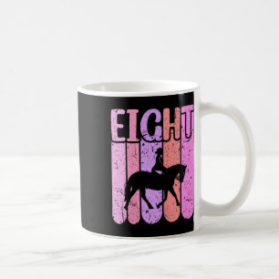 Horse Girl 8th Birthday Horseback Riding Coffee Mug