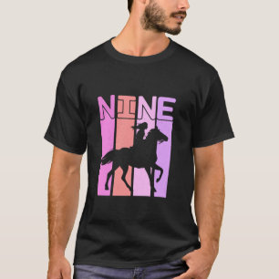 Horse Girl 9th Birthday Horseback Riding 9 Year Ol T-Shirt