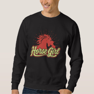 Horse Girl Animal Horse Back, Euqestrian For Women Sweatshirt