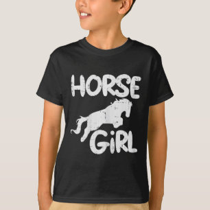 Horse Girl Animal Horseback Riding Equestrian Girl T-Shirt