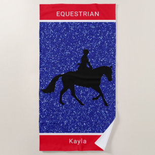 Horse Girl Beach Towel