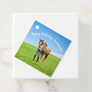 Horse Girl Birthday Celebration Special Message  Favour Tags